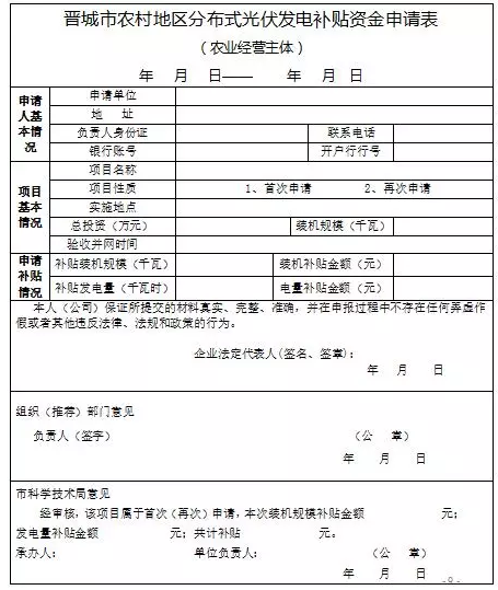 山西晉城2017年第二批分布式光伏發(fā)電項目資金補(bǔ)貼開始申報了！