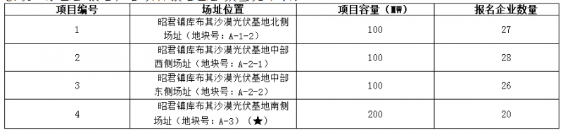 德令哈、格爾木、大同、泗洪等光伏領(lǐng)跑基地報(bào)名情況